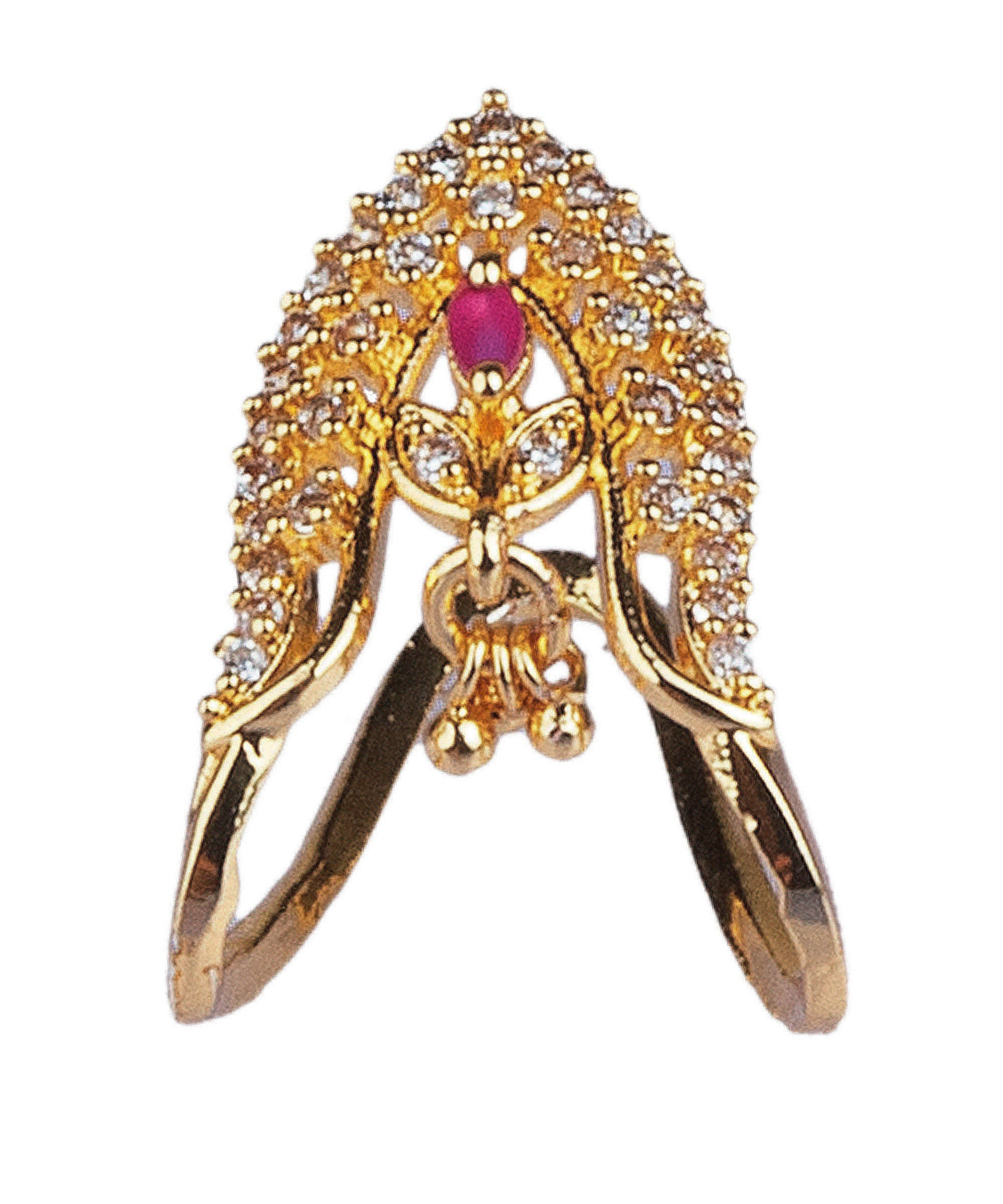 Adjustable Size Finger ring with Laxmi 16225N