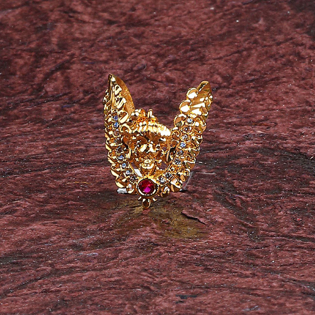 Adjustable Size Finger ring with Laxmi - Griiham