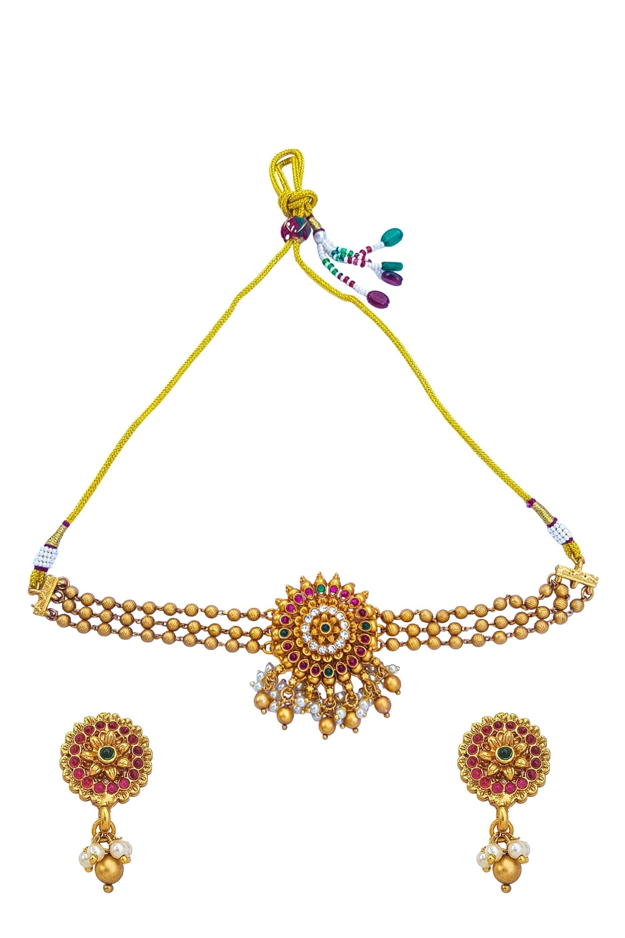 Antique Finish Best short necklace Set choker - Griiham