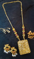 Antique Finish Reversible pendant necklace Set 18281N
