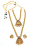 Antique Gold Finish Laxmi Necklace Set Combo 13312N