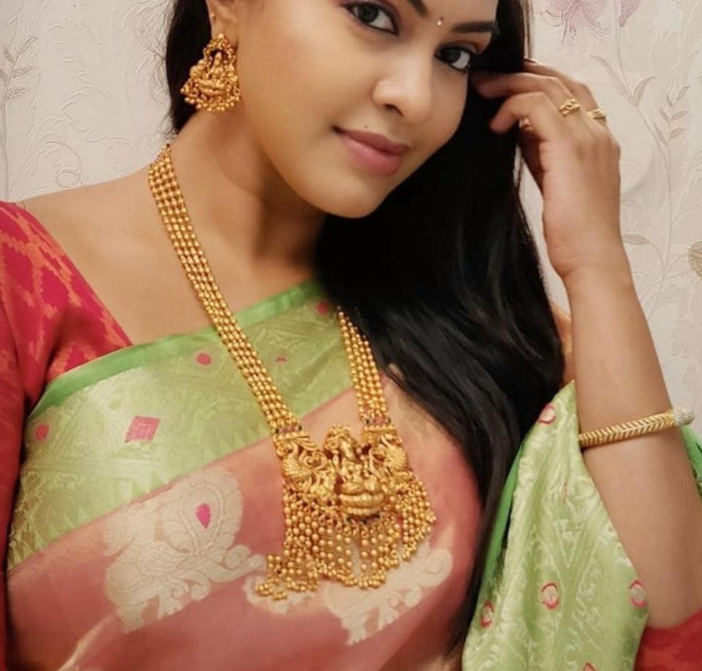 HOT Gold Long Antique Long Necklace Online Antique Gold Finish