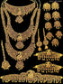 Antique Gold Finish Polish Full Bridal Set Combo 9898N