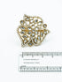 Antique Gold Plated Adjustable Size Designer Finger ring with Stones - Griiham