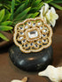 Antique Gold Plated Adjustable Size Designer Finger ring with Stones