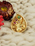 Antique Gold Plated Adjustable Size Designer Finger ring with Stones