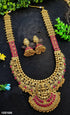 Antique Gold Plated Long Necklace Set 15516N