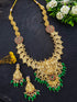 Antique Gold Plated Long Necklace Set 15921N