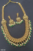 Antique Gold Plated Long Necklace Set - Griiham