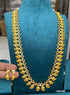 Antique Mango motif Gold Plated Long Necklace Set 14614N - Griiham