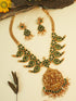 Antique Premium Gold Finish Laxmi pattern Necklace Set 10673N
