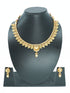 Antique Premium Gold Finish Laxmi pattern  Necklace Set 10952N