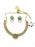 Antique Premium Gold Finish Laxmi pattern Necklace Set - Griiham