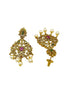 Antique Premium Gold Finish Multi Colour Stones Best Seller Peacock Long Hara Set