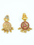 Antique finish short necklace set 12305N