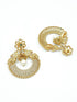 Antique gold finish cz/zercon hanging/ Earring/jhumka 10431N - Griiham