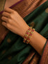 Set of 2 Gold-Plated Antique Bangles