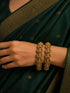 Set of 2 Gold-Plated Antique Bangles