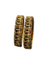 Set of 2 Gold-Plated Antique Bangles