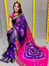 BANDHANI SAREE Art Semi-silk With Bandhni Zari Saree 15570N