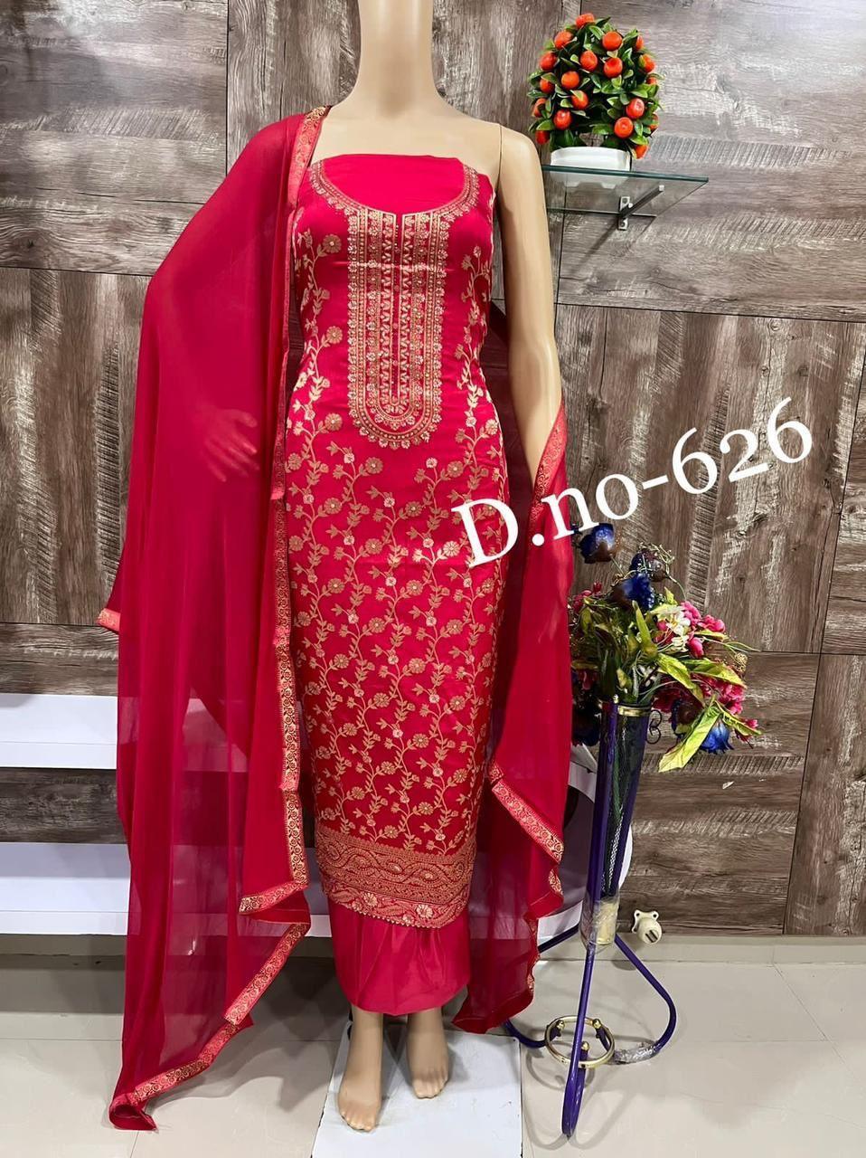 Banarsi suit design latest|Banarsi kurti design|Banarsi dress design|Plain  suit with banarsi dupatta | New party wear banarsi suit design, Latest Banarsi  suit design latest,Banarsi kurti design,Banarsi dress designs,Plain suit  with banarsi dupatta,