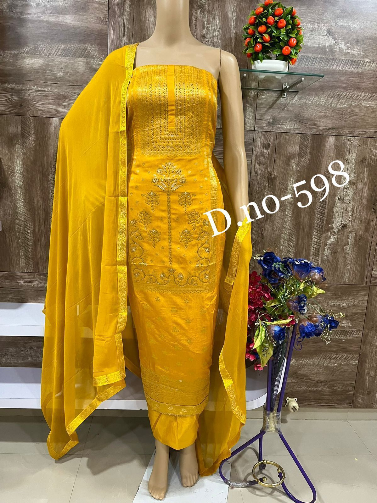 Banarasi Dress Material Suit For Women 14252N