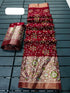 Banarsi Semi-silk fabric and Pattu golden border Saree 20838N