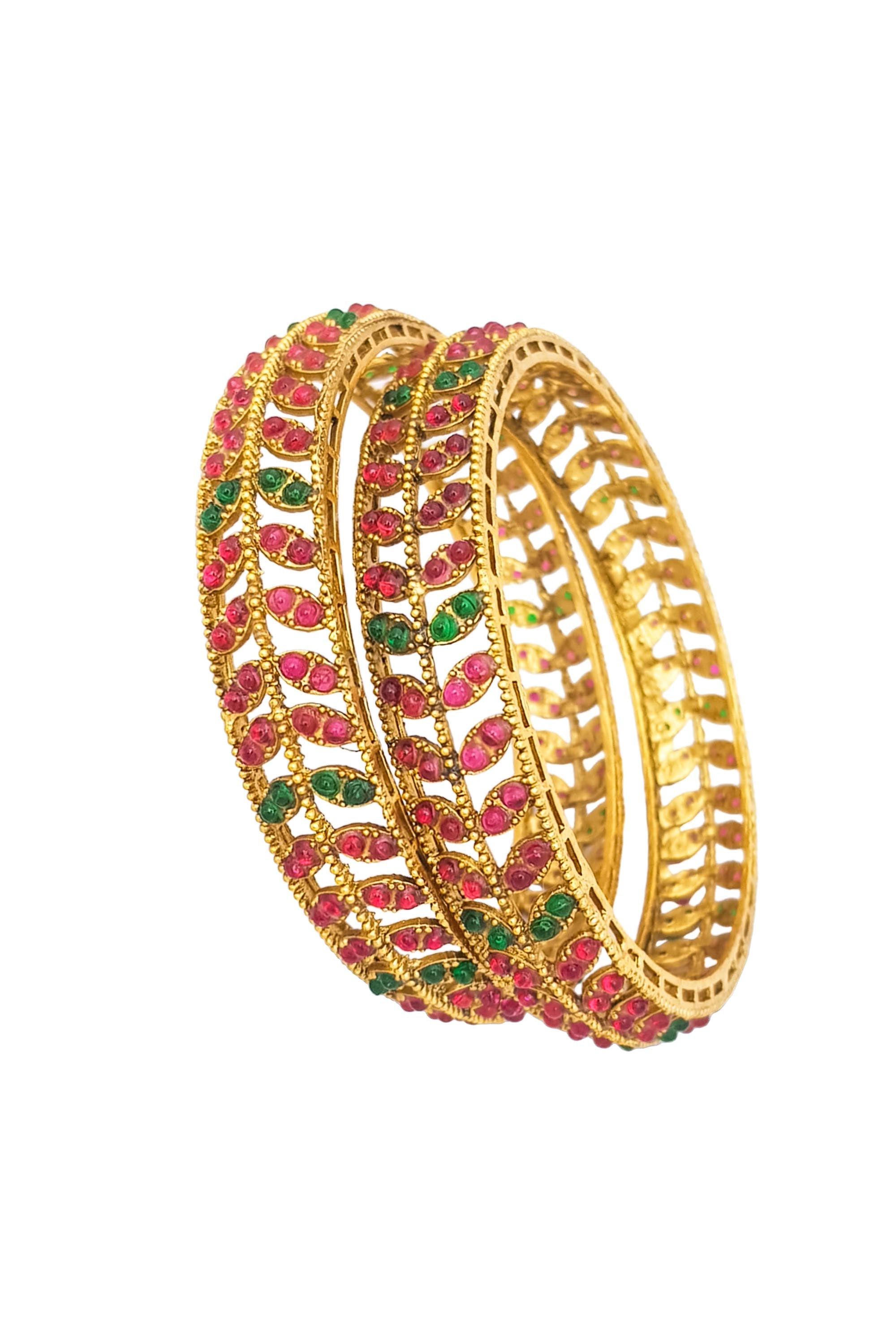 Bangle set of 2 temple collection 18292C