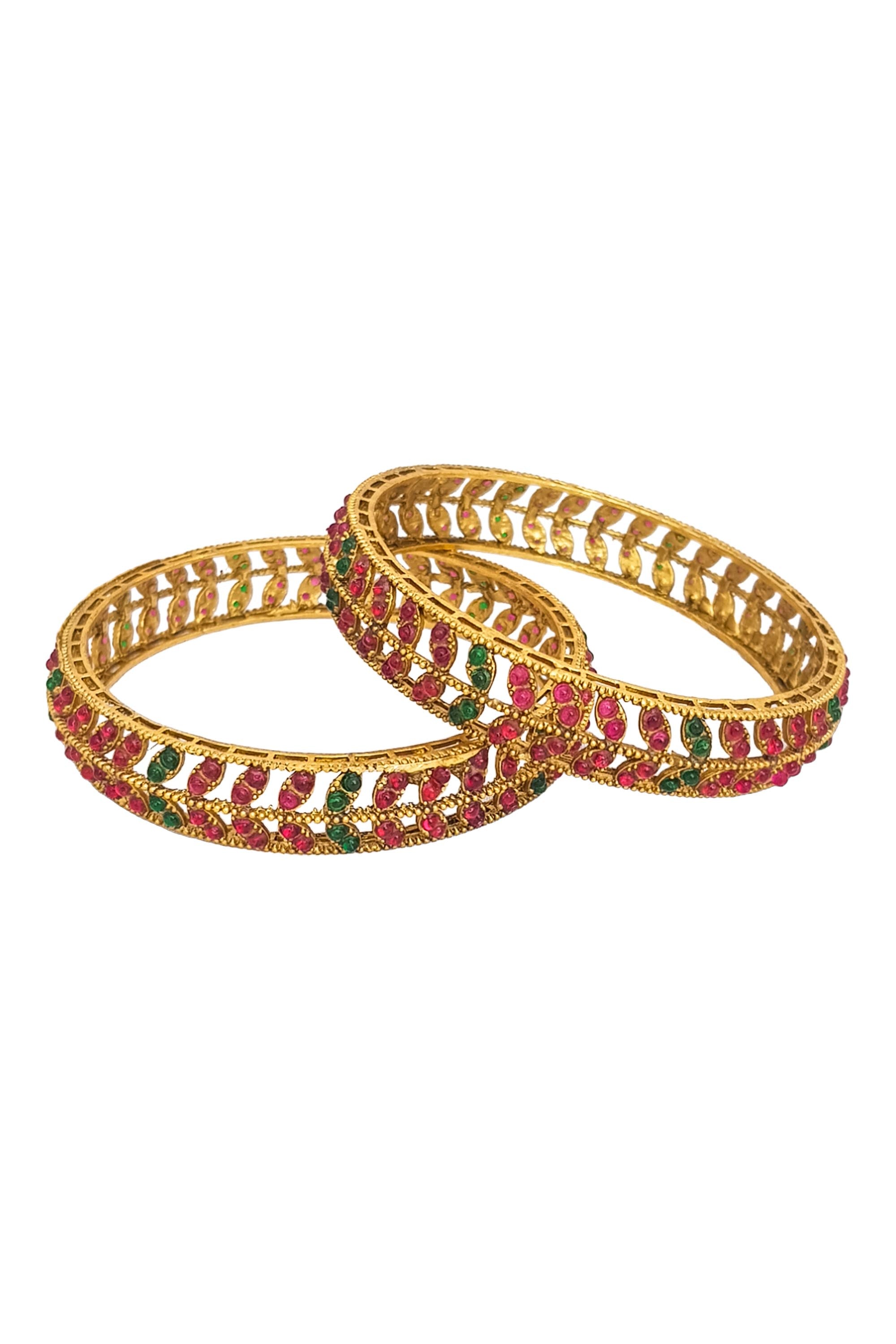 Bangle set of 2 temple collection 18292C