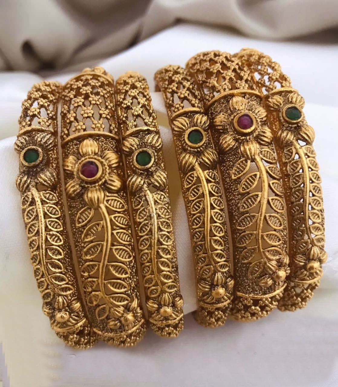 Bangle set of 6 temple collection 12849C