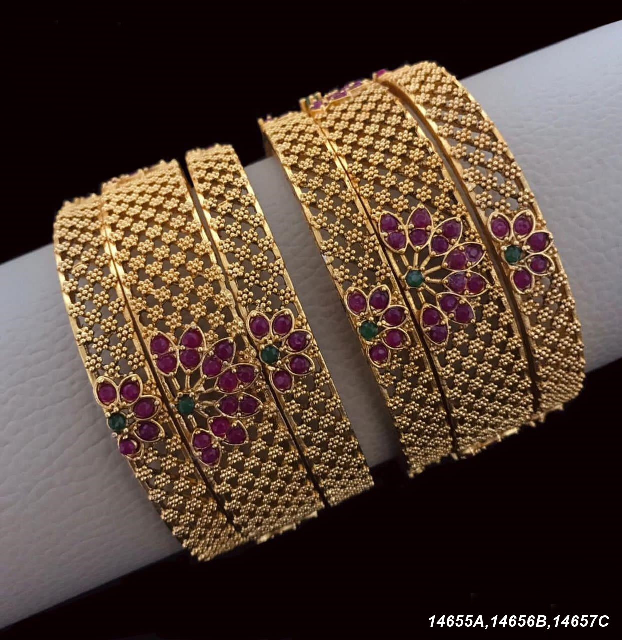 Bangle set of 6 temple collection 14655A