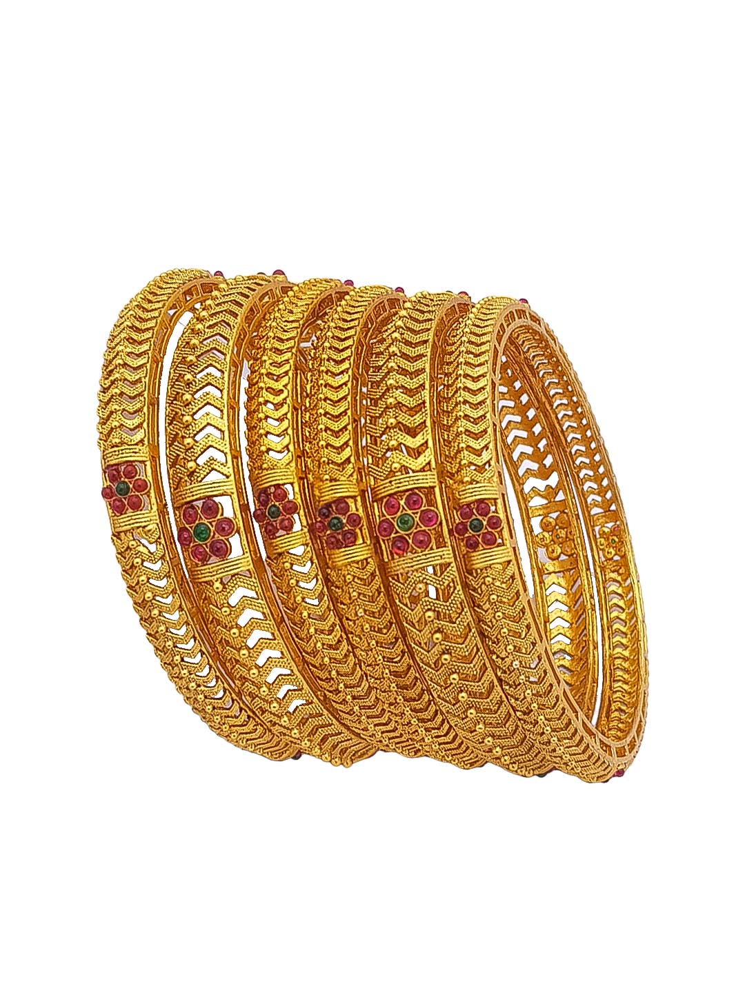 Bangle set of 6 temple collection 17325C