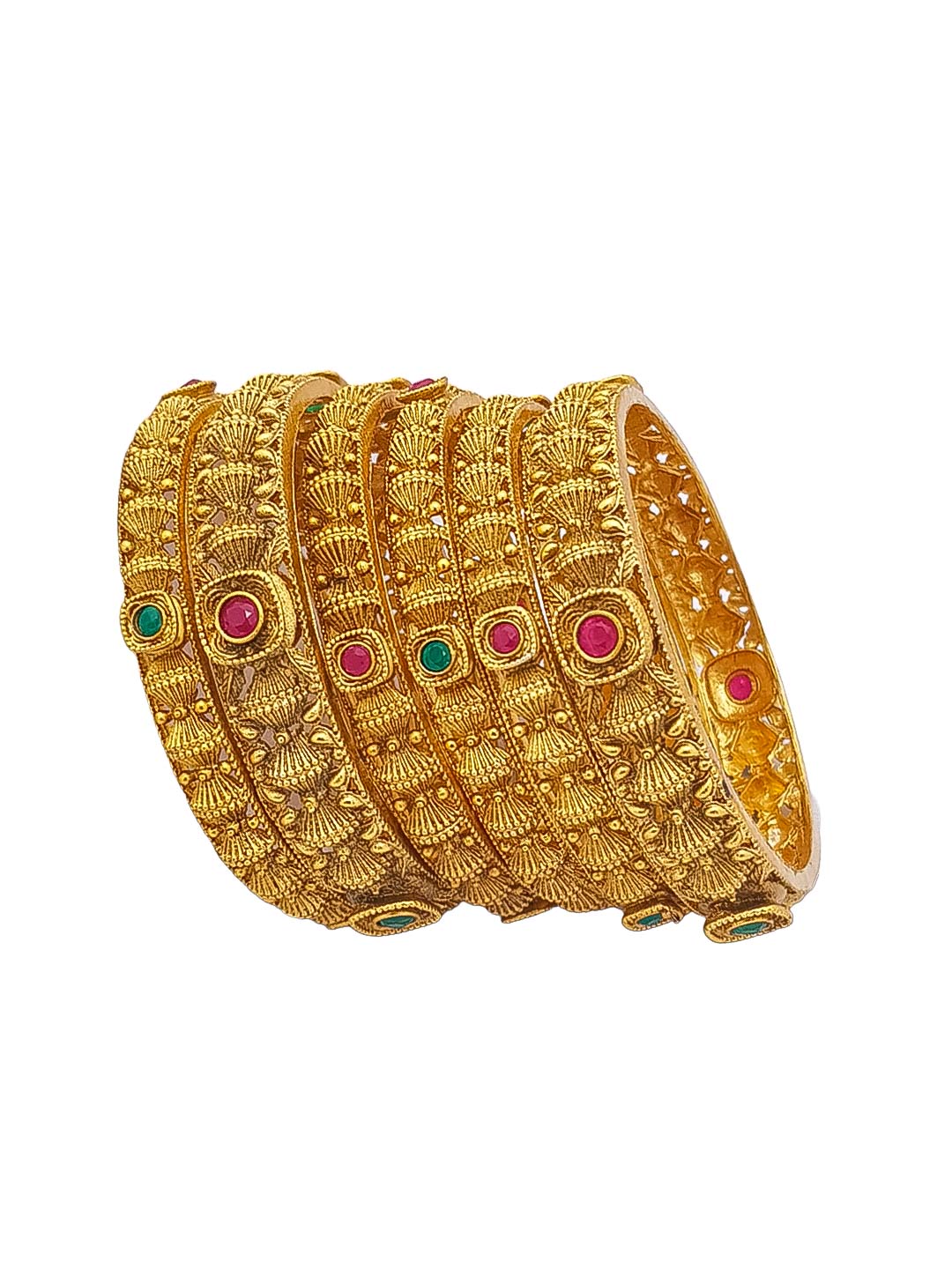 Bangle set of 6 temple collection 17351A
