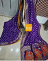 Beautiful gold zari weaving on  flowing pure Semi Banarasi dola Silk sarees 17169N