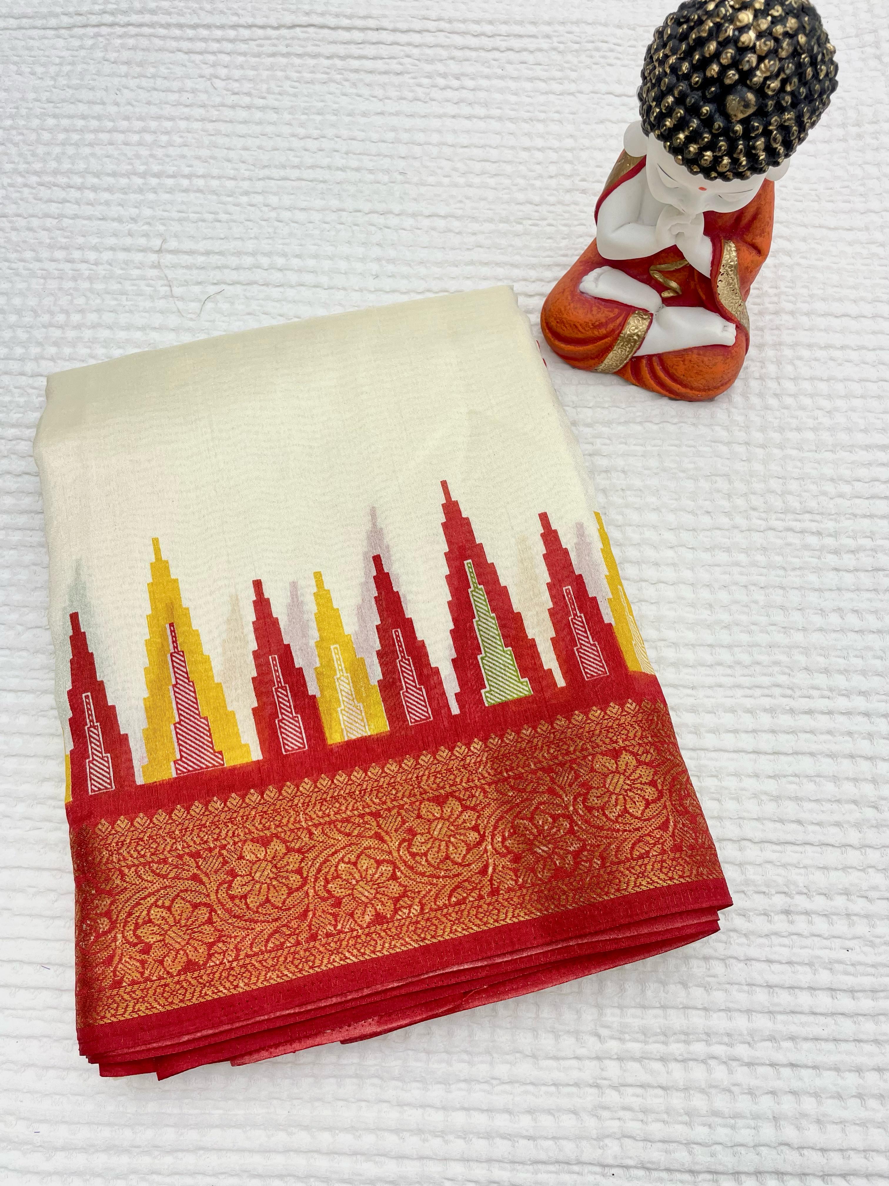 Beautiful handloom tussar semi-silk sarees 22927N