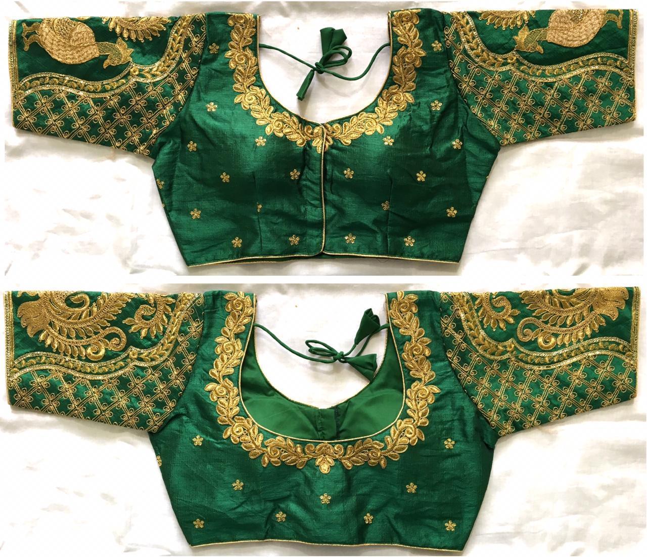 Blouse Design MOR Blouse has thread and seqquins work 16920N - Griiham