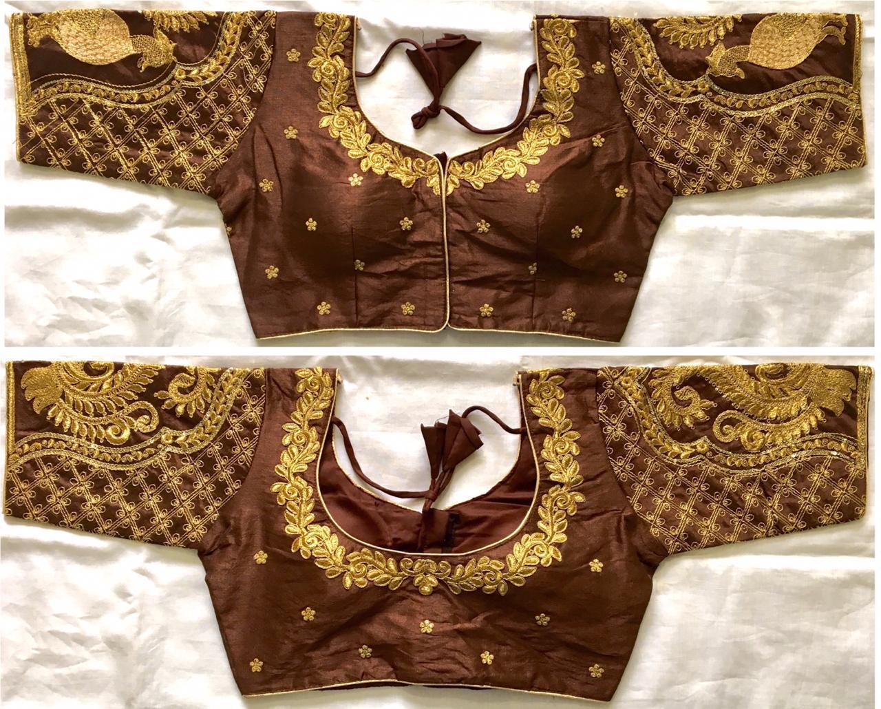 Blouse Design MOR Blouse has thread and seqquins work 16920N - Griiham