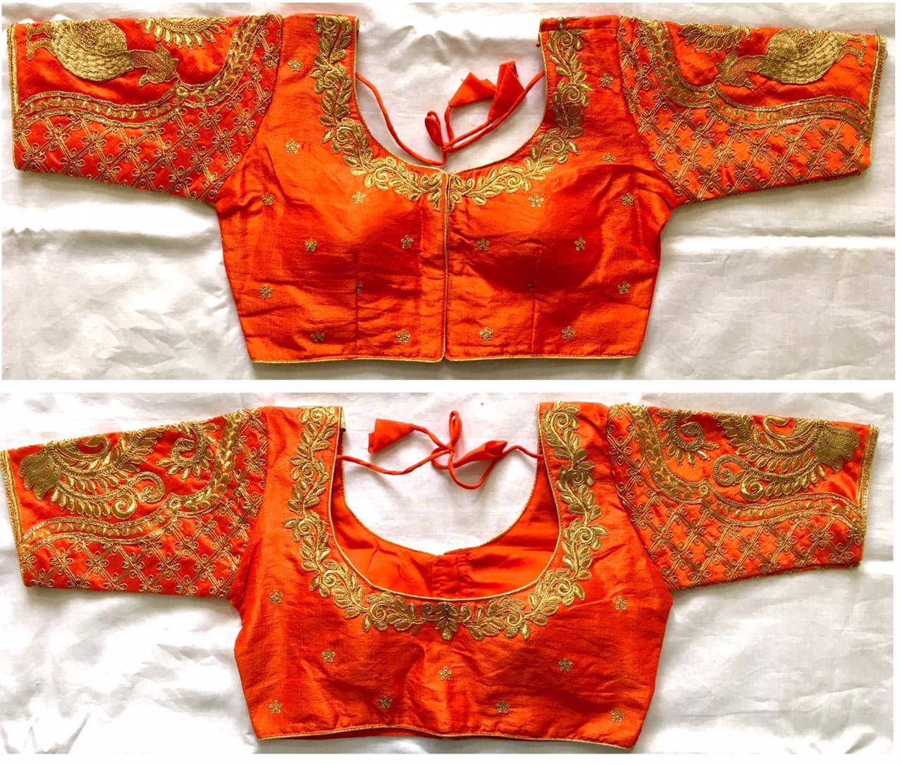 Blouse Design MOR Blouse has thread and seqquins work 16925N - Griiham