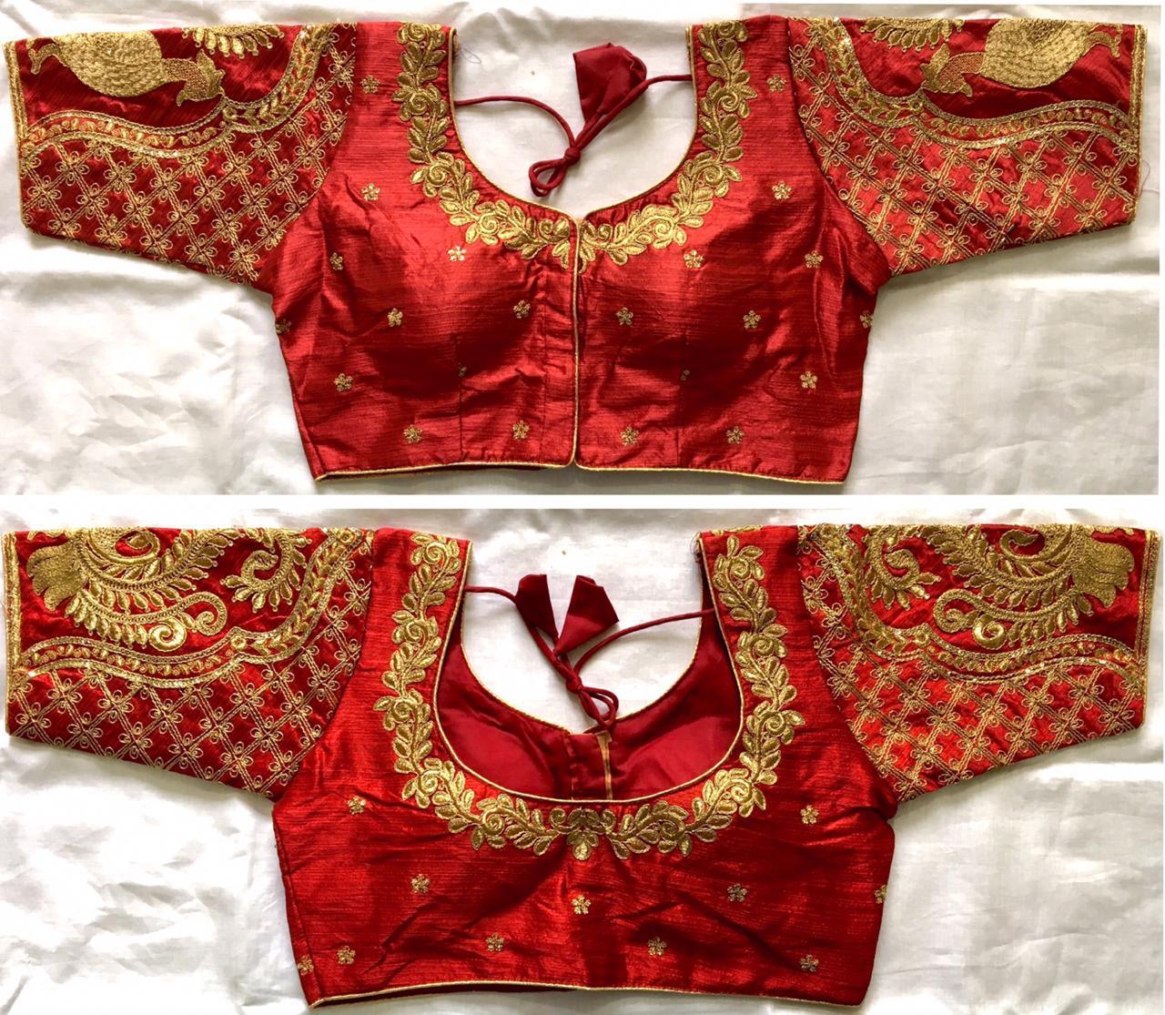 Blouse Design MOR Blouse has thread and seqquins work 16925N - Griiham