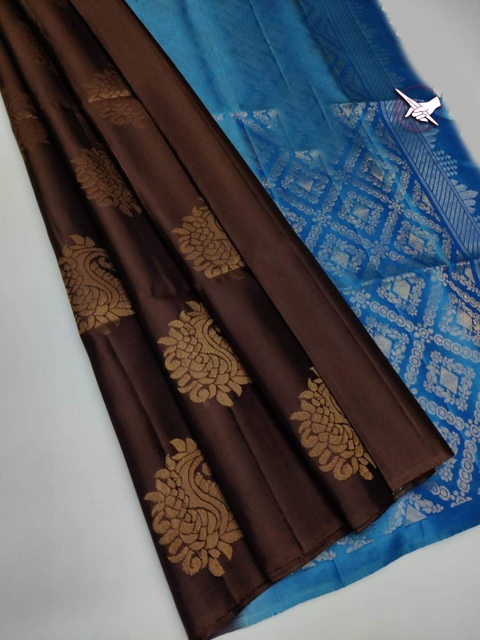 Borderless Kanjeevaram Soft Semi-silk saree 15649N