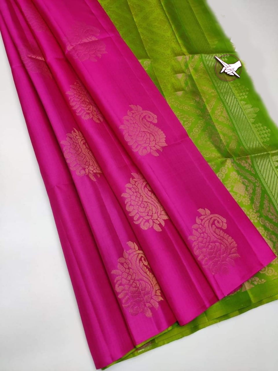 Borderless Kanjeevaram Soft Semi-silk saree 15654N