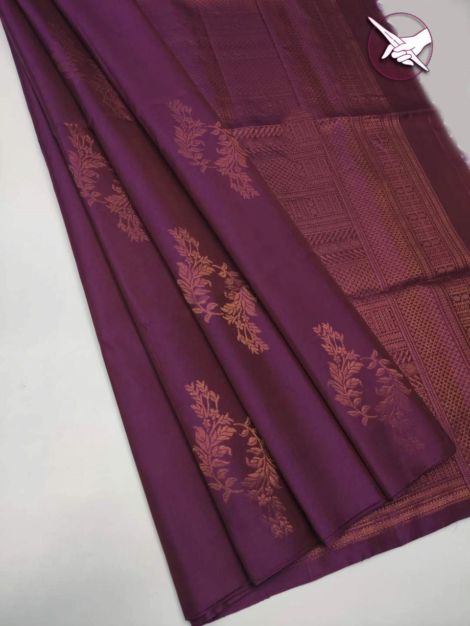 Borderless Kanjeevaram Soft Semi-silk saree 16410N