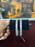 White Gold Plated with white CZ Stones Set of 2 Bangles