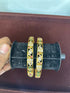 Gold Plated Set of 2 AD Bangles