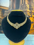 Gold Plated Adige Short Stiff Necklace without earring