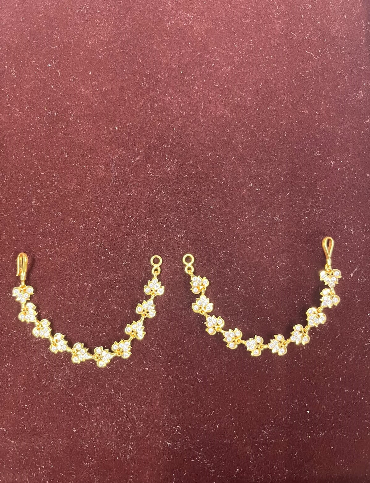 Gold Plated Adige White Stone Maatil