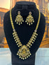 Laxmi antique gold plated long necklace set
