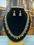 Laxmi antique gold plated long necklace set