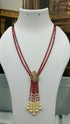 Two Layer CZ Mala Y design with mid Brooch Onion Colour