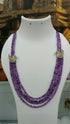 Multi Layer Purple Baati Stone with 2 Swan Mopu